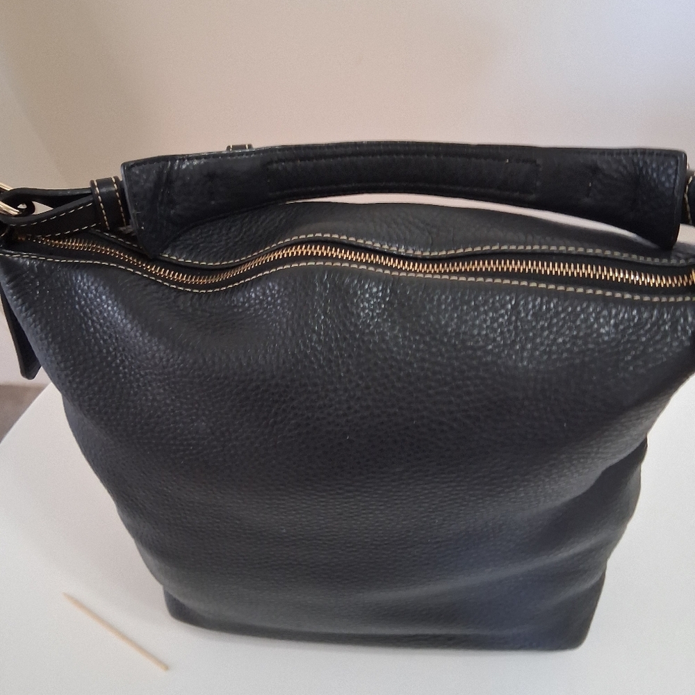 Dooney & Bourke Black Pebbled Leather Shoulder Bag - Picture 13 of 16
